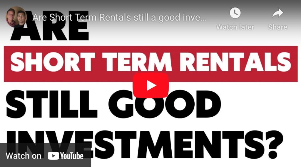Short term rental strategy