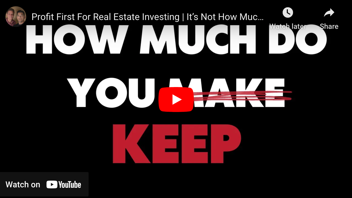 Profit First For Real Estate Investing Infinite Wealth Consultants